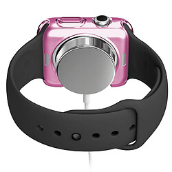 Avis Caseink Coque Housse Pour Apple Watch 42mm - Semi Rigide Gel [ Clear Frame Extra Fine ] - Rose