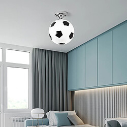 Avis Universal 20cm Football Plafonnier Football LED Plafonnier Intérieur Bar Chambre Enfant Chambre Éclairage Garçon Lampe Home Noir