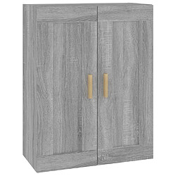 Maison Chic Armoire murale,Meuble de Rangement pour salon,cuisine Sonoma gris 69,5x32,5x90 cm Bois d'ingénierie -MN66352