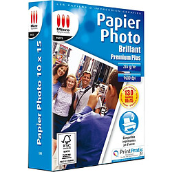 Pack de 130 papiers photo brillant premium micro application ma-5368 format 10x15