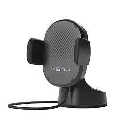 Kenu Support Voiture à Ventouse Airbase Wireless Charge à Induction 10W Pivotable Noir