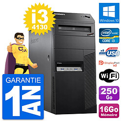 PC Tour Lenovo ThinkCentre M83 i3-4130 RAM 16Go Disque Dur 250Go Windows 10 Wifi - Occasion