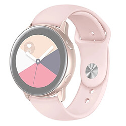 Wewoo Bracelet pour montre connectée Galaxy Watch Active 2 Smart couleur unie de poignet en siliconeTaille L Rose 