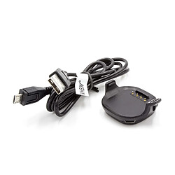 vhbw Station de chargement Chargeur avec câble Micro USB pour Smartwatch Garmin Forerunner 10 petite montre. 