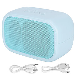 ComfortXL Enceinte bluetooth portable support téléphone haut-parleur à double haut-parleur basse bleu 