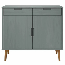 Acheter Maison Chic Buffet,Meuble de Rangement,commode pour salon,Cuisine MOLDE Gris 90x40x80 cm Bois massif de pin -MN10760