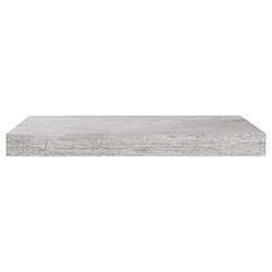 Avis vidaXL Étagère murale flottante gris béton 50x23x3,8 cm MDF