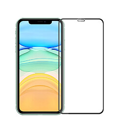 Protecteur écran en verre trempé anti-explosion noir pour votre Apple iPhone 11 6.1 pouces/XR