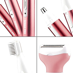 Avis Wewoo Rasoirs électriques rose 220 V 3 Dans 1 Étanche Rechargeable Vibrissa Sourcils Tondeuse Cheveux Corps Denude Set Machine