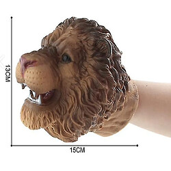 Universal Figures d'animaux sauvages réalistes gants gants gants en caoutchouc lion tête d'action de la tête de la tête