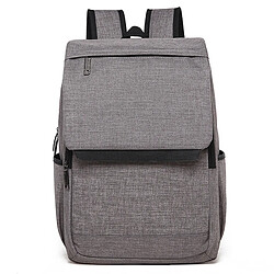 Wewoo Sacoche pour ordinateur portable gris MacBook 15,6 pouces et moins, Samsung, Lenovo, Sony, DELL Alienware, CHUWI, ASUS, HP clair sac à dos à dos, taille: 42x30x12cm, à bandoulière universel multifonctions en toile