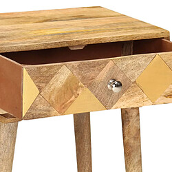 Acheter vidaXL Table de chevet 43 x 30 x 58 cm Bois de manguier massif