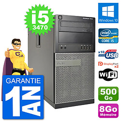 PC Tour Dell 7010 Intel Core i5-3470 RAM 8Go Disque Dur 500Go Windows 10 Wifi · Occasion 