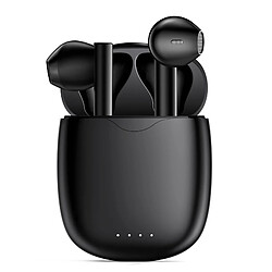 Chrono Casque sans fil Bluetooth 5.1 avec microphone, étanche IPX6/Office pour Android/IOS (noir) 