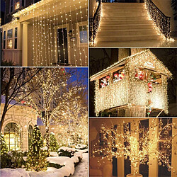 BESTA 100M 1000 LED Noël LED Guirlande Lumineuse Extérieure Fée Guirlande De Vacances Fête De Mariage Fée Guirlande Lumière-Warm_White_100M_1000LEDS