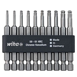 Wiha Jeu d'embouts TORX 10 pièces 7045BE 9570 70 mm