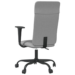 Maison Chic Chaise Gaming | Chaise de bureau Ergonomique Fauteuil réglable en hauteur gris clair tissu -GKD25003 pas cher