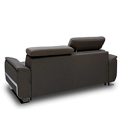 Inside 75 Canapé convertible express REAUMUR 140cm sommier lattes matelas 16cm tweed gris graphite pas cher