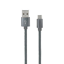 MOOOV Câble USB-A/USB-C nylon data et charge gris sidéral 1 m 