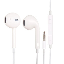 Wewoo Ecouteurs Ecouteur de musique stéréo jack 3,5 mm (blanc) 