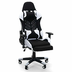 Franchi Chaise de jeu de bureau ergonomique avec coussin lombaire et cervical Misano