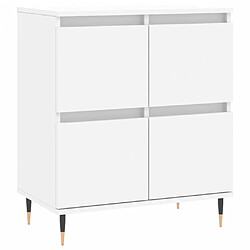 Maison Chic Buffet,Meuble de Rangement,commode pour salon,Cuisine Blanc 60x35x70 cm Bois d'ingénierie -MN71147