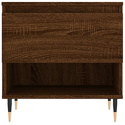 Maison Chic Table basse,Table Console Table d'appoint, Table pour salon chêne marron 50x46x50 cm bois d'ingénierie -MN96563 pas cher