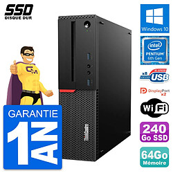 PC Lenovo ThinkCentre M800 SFF Intel G4400 RAM 64Go SSD 240Go Windows 10 Wifi · Occasion 