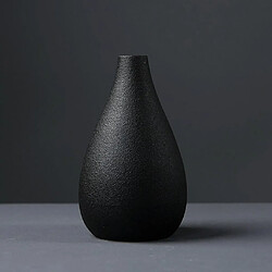 Noir en céramique vase moderne vase en céramique poterie pas cher