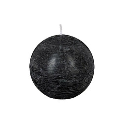 Bougie Boule Rustic 10cm Noir