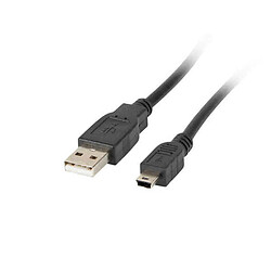 Câble USB 2.0 A vers Mini USB B Lanberg CA-USBK-10CC-0018-BK 1,8 m Noir 