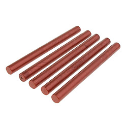 5pcs ronde cire à cacheter bâton de cachet colle pour outils de fête de mariage rouge d'or