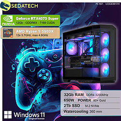 Sedatech PC Gamer • AMD Ryzen 9 5900X • RTX4070 Super • 32 Go RAM • 2To SSD M.2 • Windows 11