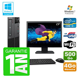 PC Lenovo M91p SFF Intel I3-2120 4Go Disque 500Go Graveur Wifi W7 Ecran 17" · Occasion 