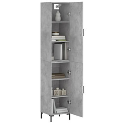 Avis Maison Chic Buffet,Meuble de Rangement,commode pour salon,Cuisine Gris béton 34,5x34x180 cm Bois d'ingénierie -MN81822