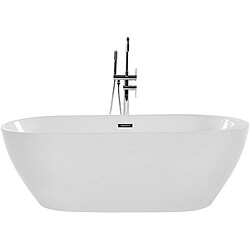 Beliani Baignoire îlot blanche 150 x 75 cm NEVIS 