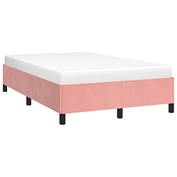 Avis Maison Chic Lit Moderne Chambre - Cadre/structure de lit pour adulte Rose 120x200 cm Velours -MN21677