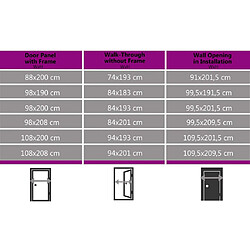 vidaXL Porte d'entrée Blanc 108x208 cm pas cher