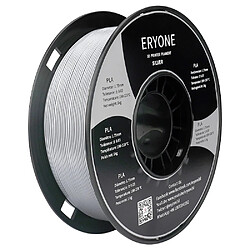 None Filament PLA ERYONE pour imprimante 3D 1,75 mm Tolérance 0,03 mm 1 kg (2,2 lb)/bobine - Argent 