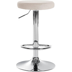 Avis Non Lot de 2 tabourets de bar Ponte velours chrome