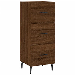 Acheter vidaXL Buffet haut Chêne marron 34,5x34x180 cm Bois d'ingénierie