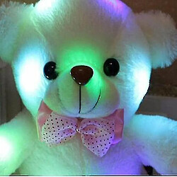 Avis Universal 22 cm de haute qualité Luminal Bear Flash Teddy Plux Creative Creative Doll