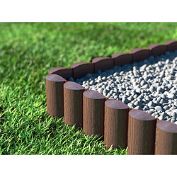 Palissade de jardin 8pcs 85 mm x 2,4 m Cellfast Eco marron pas cher