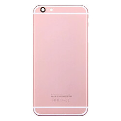 Wewoo Pour iPhone 6s Plus couverture or rose arrière + porte-cartes + touche de contrôle du volume + bouton d'alimentation + de vibreur interrupteur muet couvercle du boîtier Assemblée complète pièce détachée 5 en 1