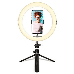 Agfa Photo AgfaPhoto Ring Light Realiview ARL11 avec trépied - Lumiere LED pour téléphone, photos, selfies, vidéos, Youtube, maquillage, TikTok- RECONDITIONNE - Noir