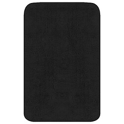 vidaXL Tapis de salle de bain 2 pcs Tissu Anthracite