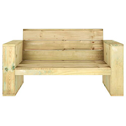 Avis Maison Chic Banc de jardin | Banquette de jardin | Chaise Relax 139 cm Bois de pin imprégné -MN70337