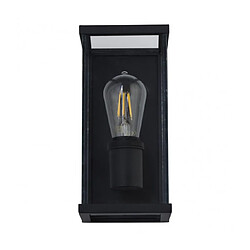 Searchlight Lanterne de jardin Bakerloo 1 ampoule Verre,moulage Aluminium en métal Noir,Transparent