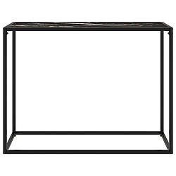 Maison Chic Table console | Meuble d'entrée | Table d'appoint Noir 100x35x75 cm Verre trempé -GKD22762