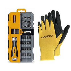 Avis Coffret PACK 7 Outils sans fil 20V VITOPOWER + 3 Batteries + 1 Chargeur rapide + Coffret Vissage + Gants VITO